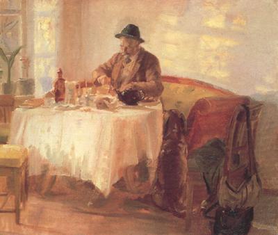 Anna Ancher Breakfast Before the Hunt (nn02) Sweden oil painting art